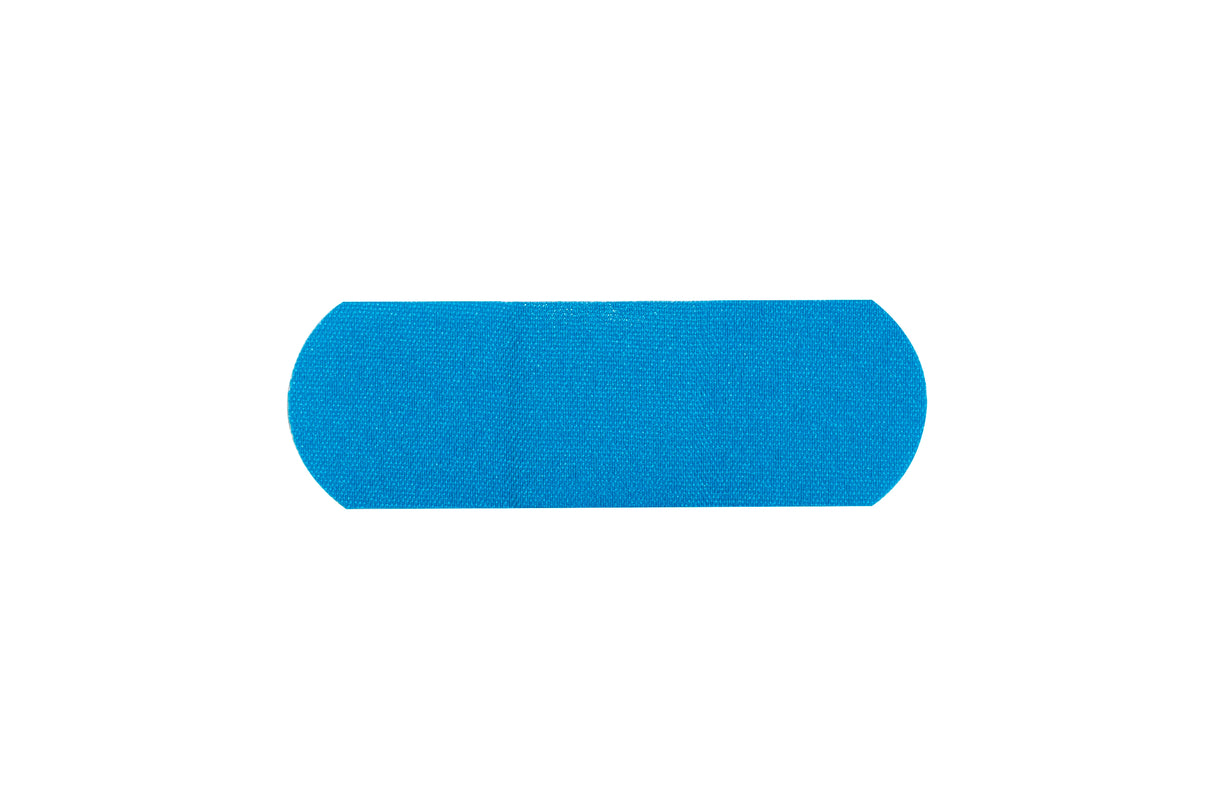 Metal Detectable Adhesive Strip American White Cross® First Aid Fabric Blue 1 X 3 Inch Sterile - BeHope