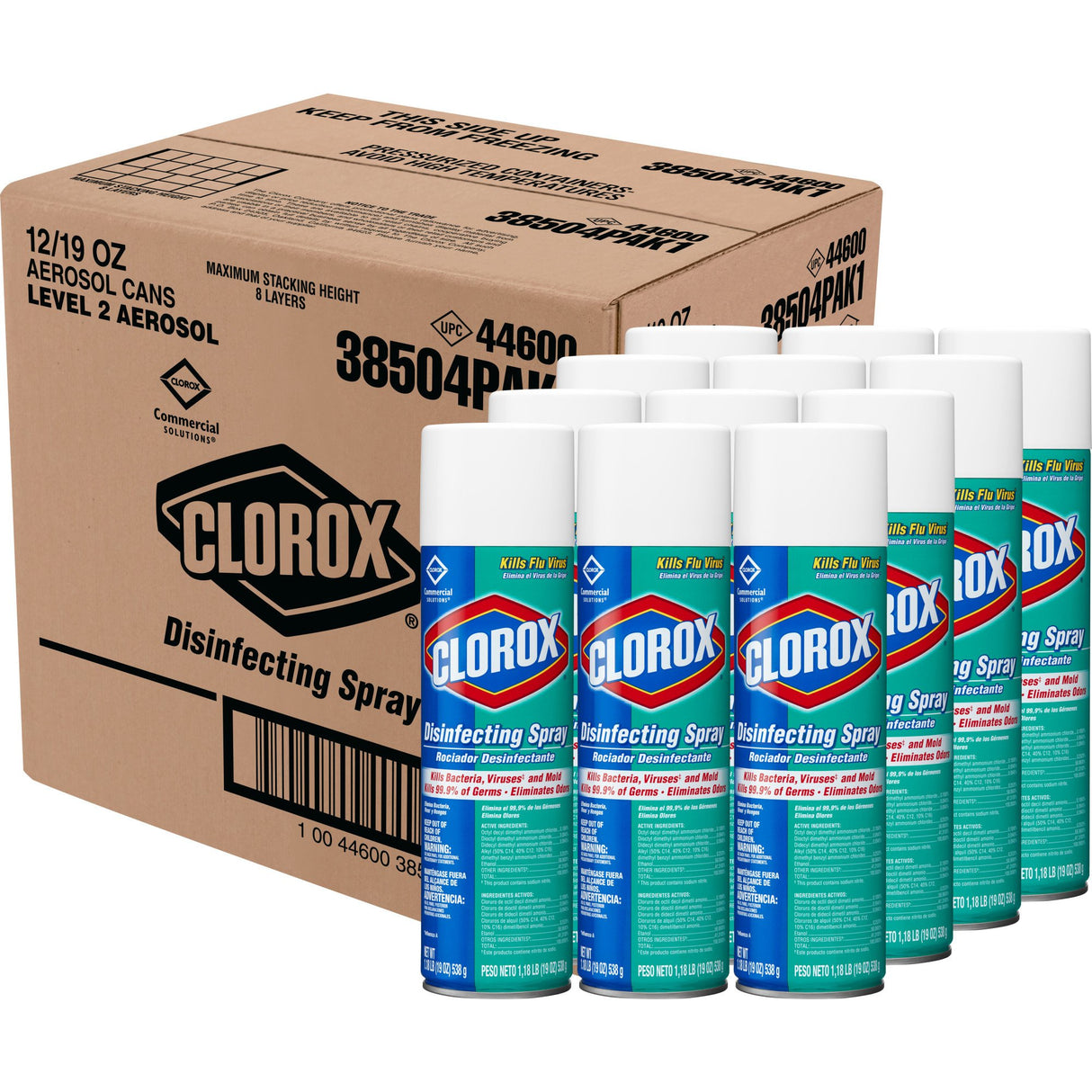Surface Disinfectant Clorox Commercial Solutions® Clorox® Alcohol Based Aerosol Spray Liquid 19 oz. Can Fresh Scent NonSterile - BeHope