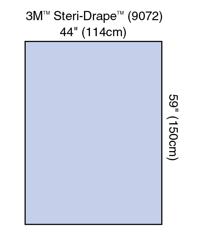 General Purpose Drape 3M™ Steri-Drape™ Drape Sheet / Back Table Cover 44 W X 59 L Inch Sterile - BeHope