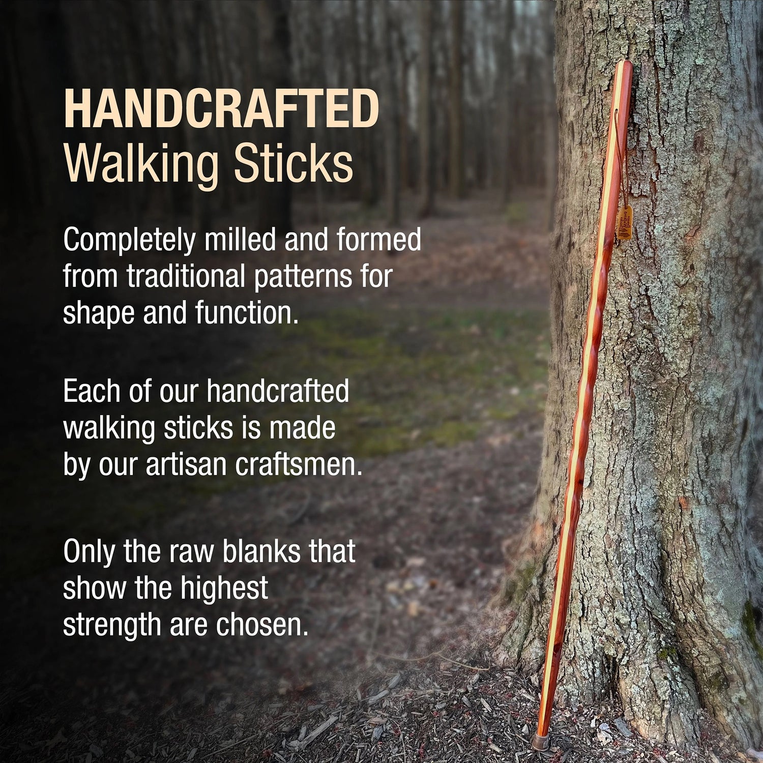 Walking Stick Brazos™ Twisted Wood 58 Inch Height Aromatic Cedar - BeHope