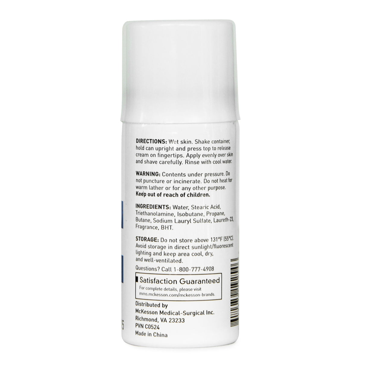 Shaving Cream Mckesson Aerosol Can - BeHope