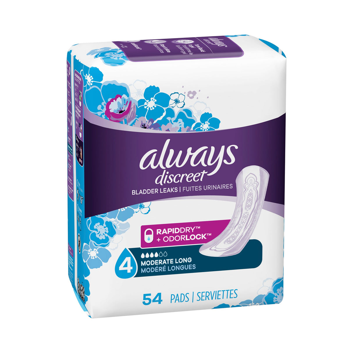 Bladder Control Pad Always® Discreet with OdorLock Technology - BeHope