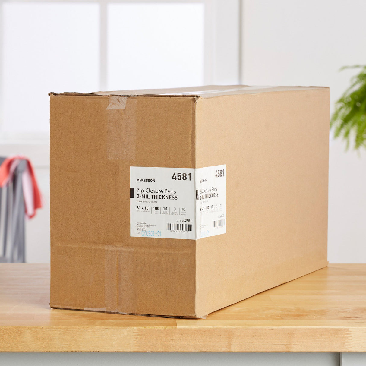 Reclosable Bag McKesson 8 X 10 Inch Polyethylene Clear Zipper Closure - BeHope