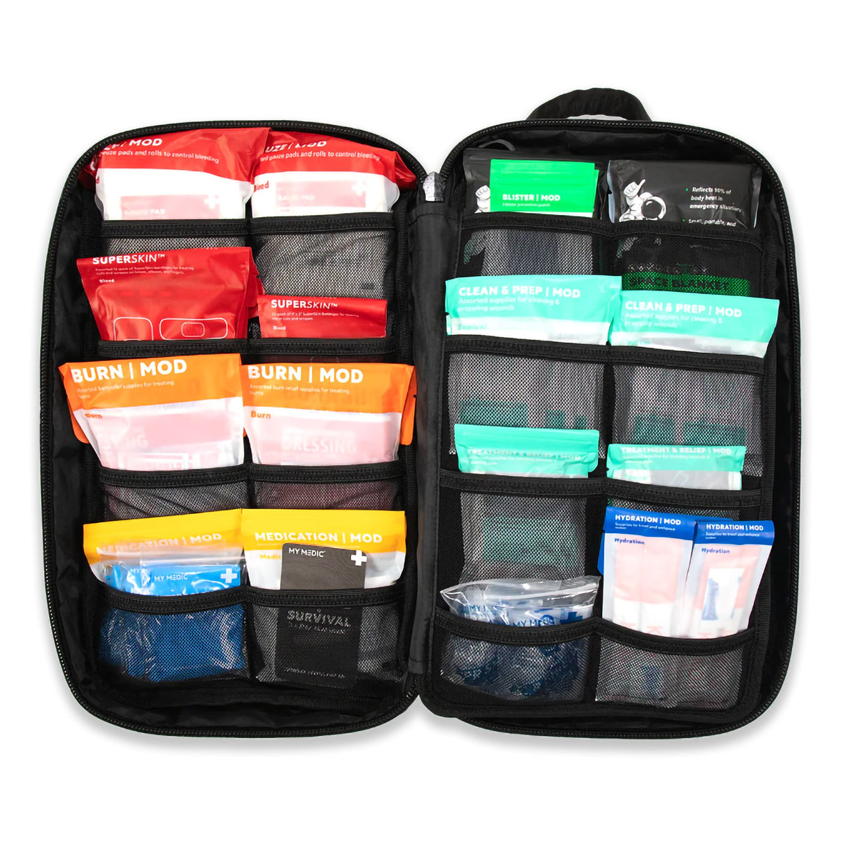 First Aid Kit My Medic™ MYFAK Standard Black Nylon Bag - BeHope