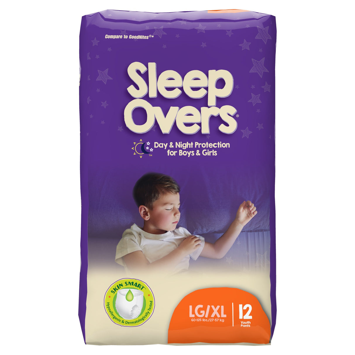 Unisex Youth Absorbent Underwear Cuties® Sleep Overs® Pull On with Tear Away Seams Large / X-Large Disposable Heavy Absorbency - BeHope