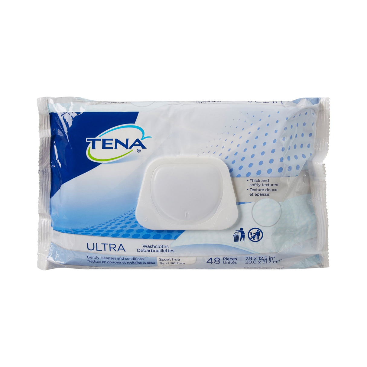 Personal Cleansing Wipe TENA ProSkin™ Ultra Soft Pack Unscented 48 Count - BeHope
