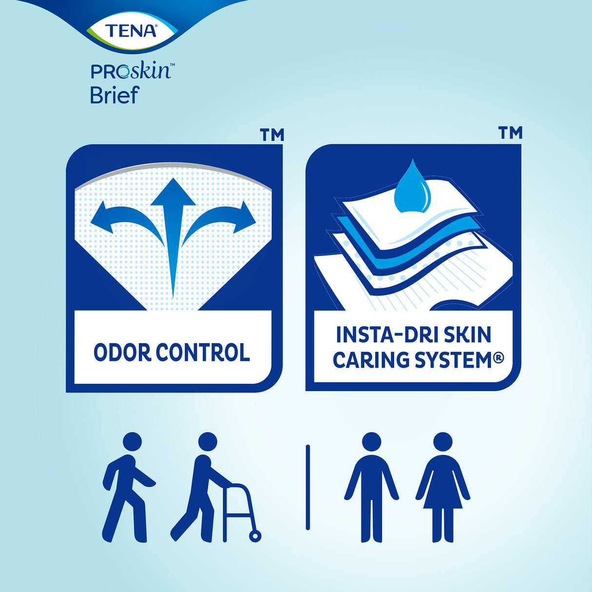 Unisex Adult Incontinence Brief TENA ProSkin™ Ultra X-Large Disposable Heavy Absorbency - BeHope