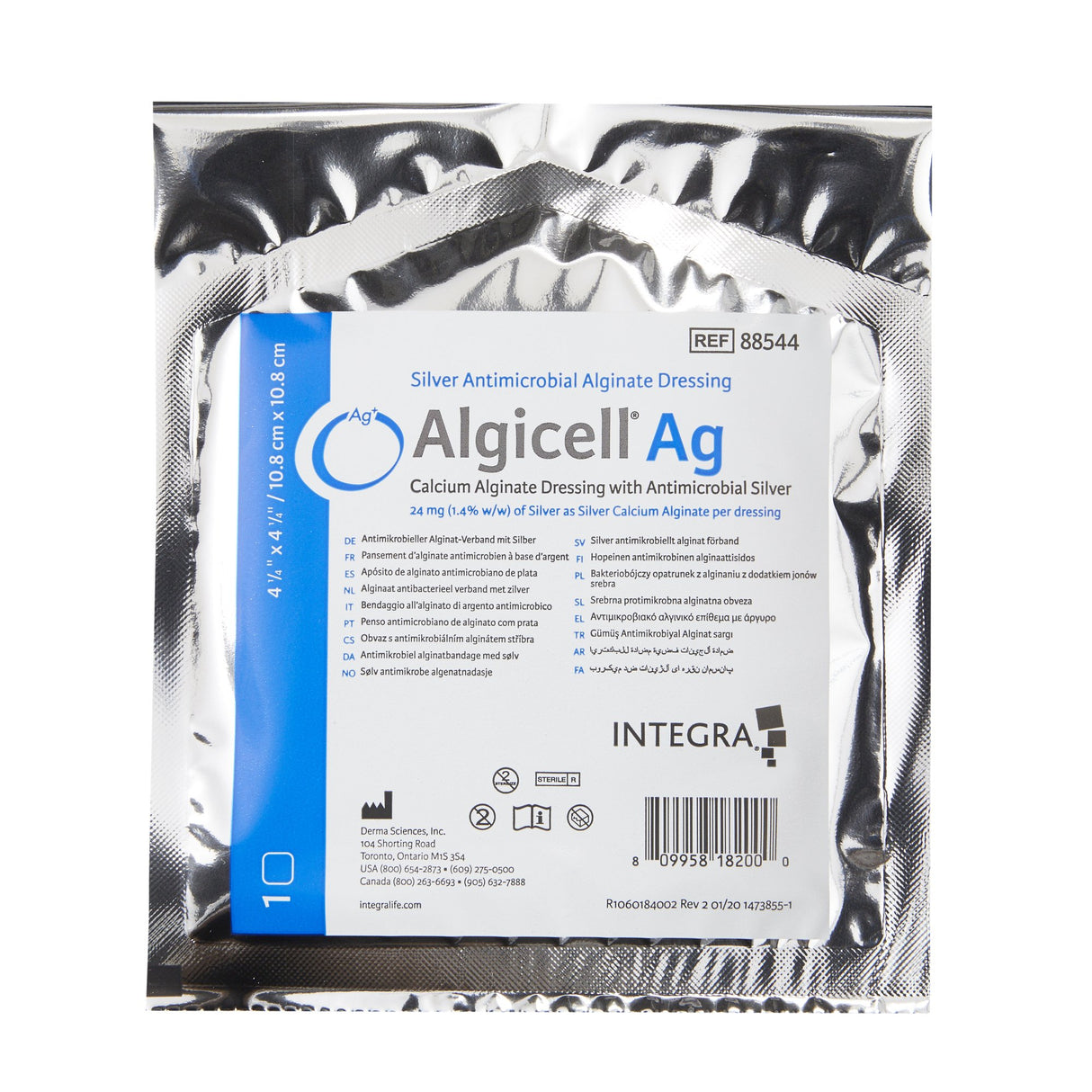 Silver Alginate Dressing Algicell® Ag 7-Day Sterile Wound Care - BeHope