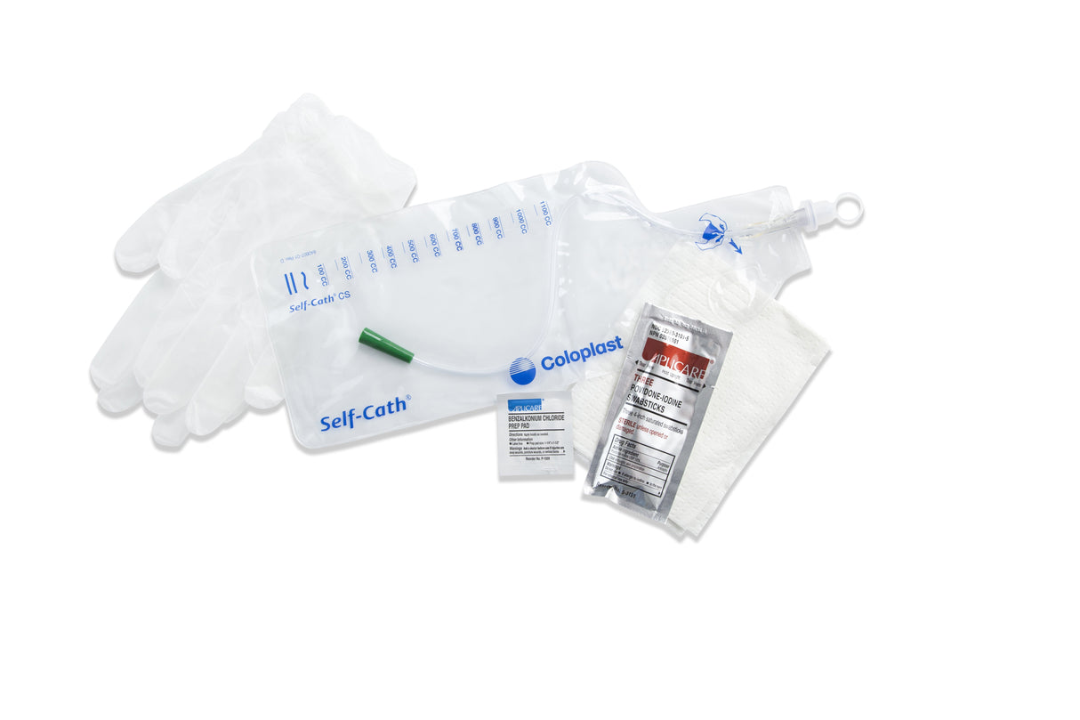 Intermittent Closed System Catheter Self-Cath® Coude Tip 14 Fr. Without Balloon Lubricated PVC - BeHope