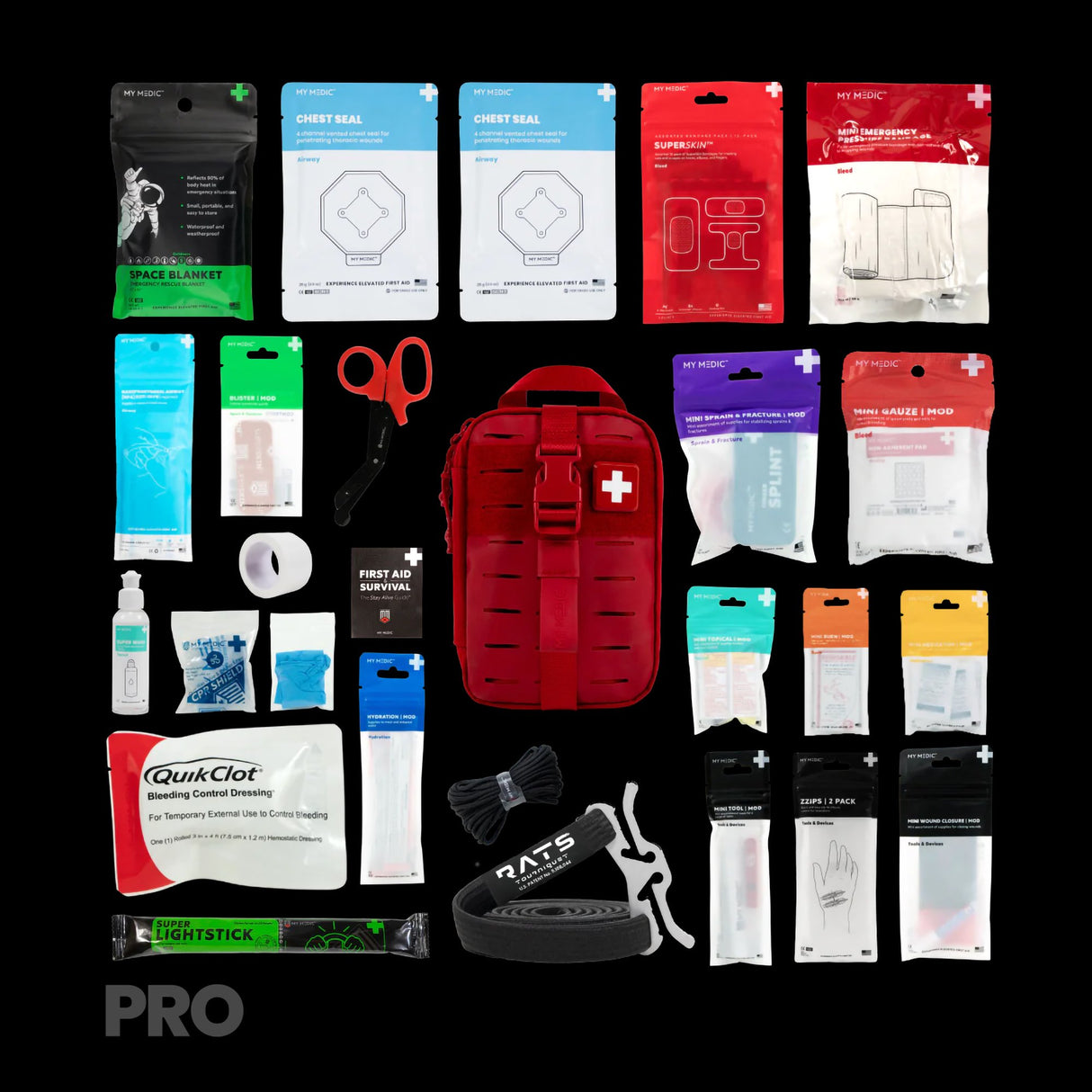 First Aid Kit My Medic™ MYFAK Mini Pro Red Soft Bag - BeHope