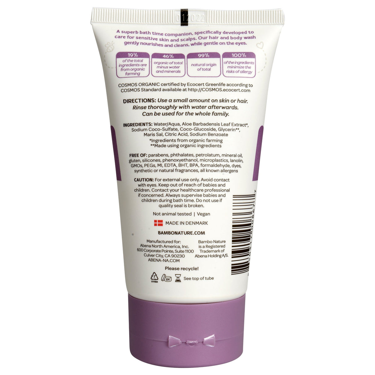 Shampoo and Body Wash Bambo® Nature Bath Buddy 5 oz. Tube Unscented - BeHope