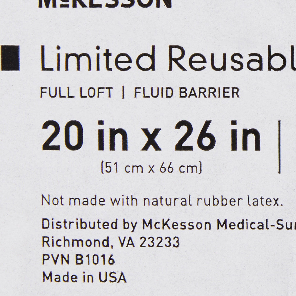 Bed Pillow McKesson 20 X 26 Inch Blue Reusable - BeHope