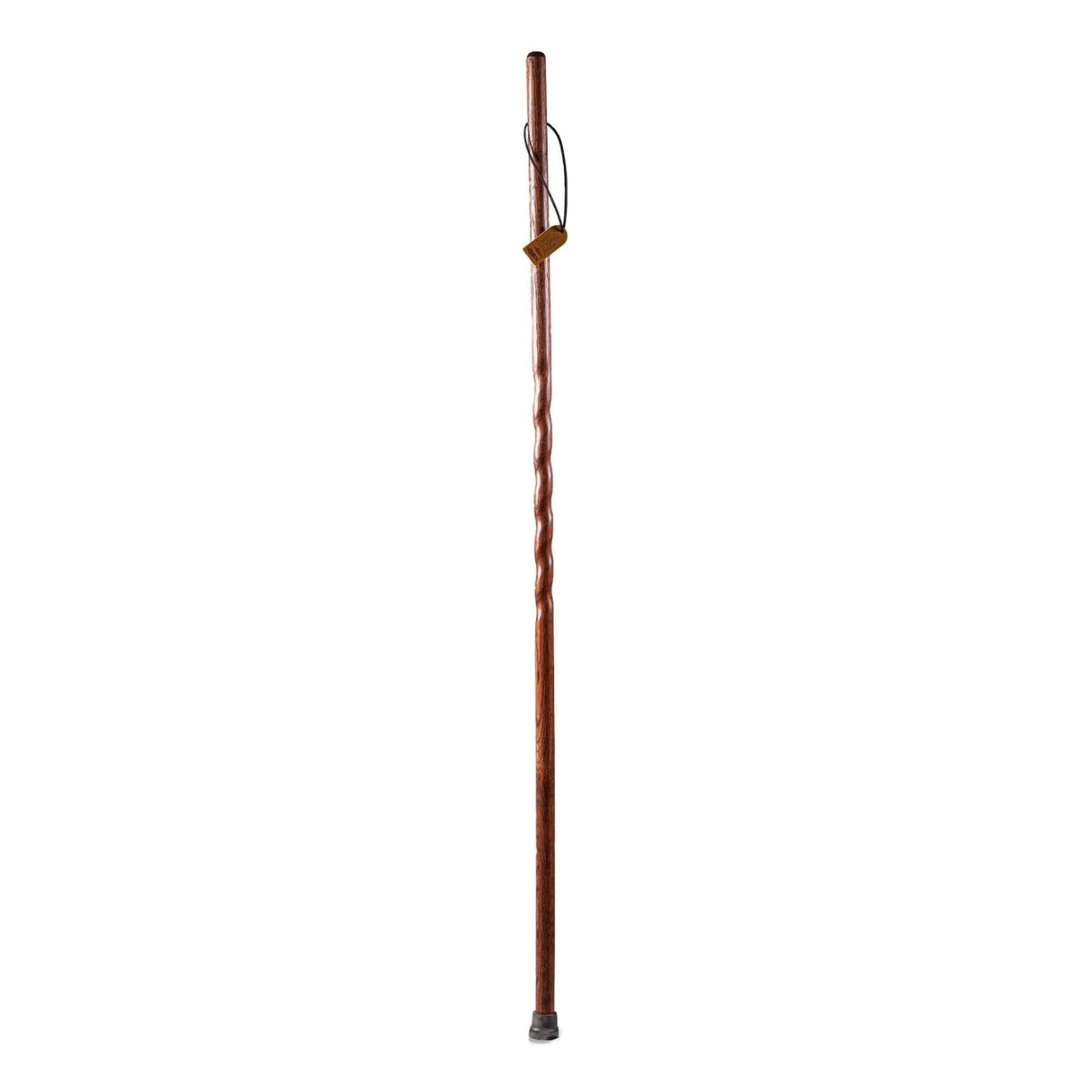Walking Stick Brazos™ Twisted Trekker Wood 55 Inch Height Red Oak - BeHope