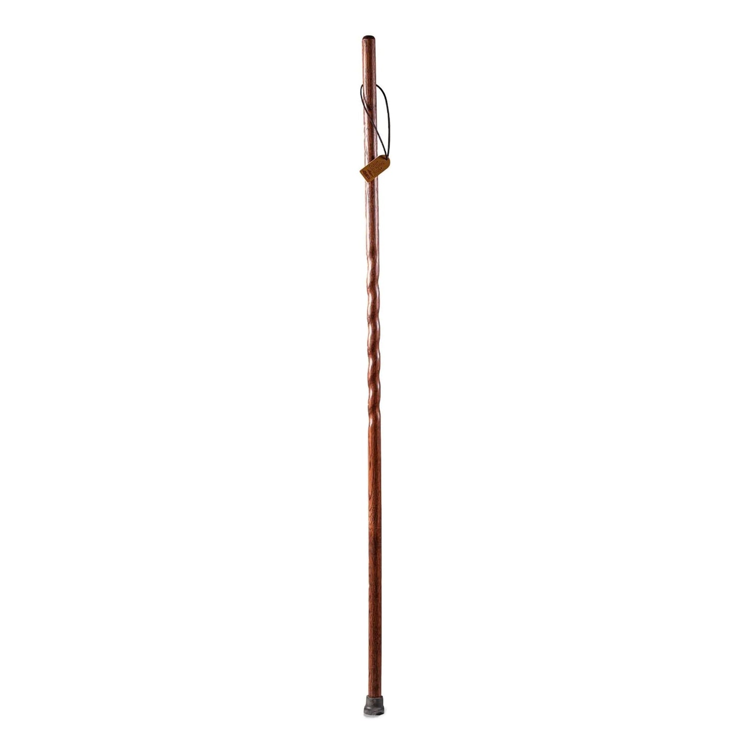 Walking Stick Brazos™ Twisted Trekker Wood 55 Inch Height Red Oak - BeHope