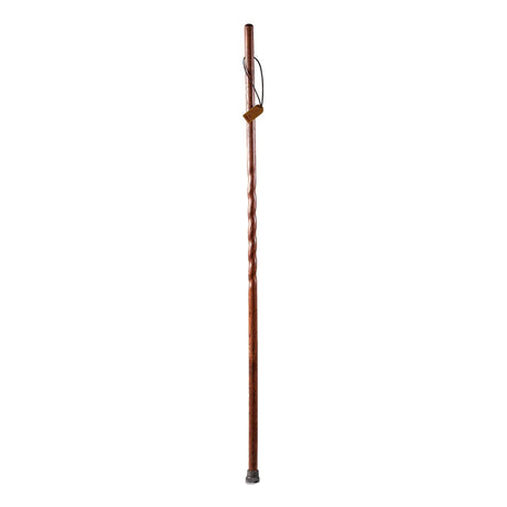 Walking Stick Brazos™ Twisted Trekker Wood 55 Inch Height Red Oak - BeHope