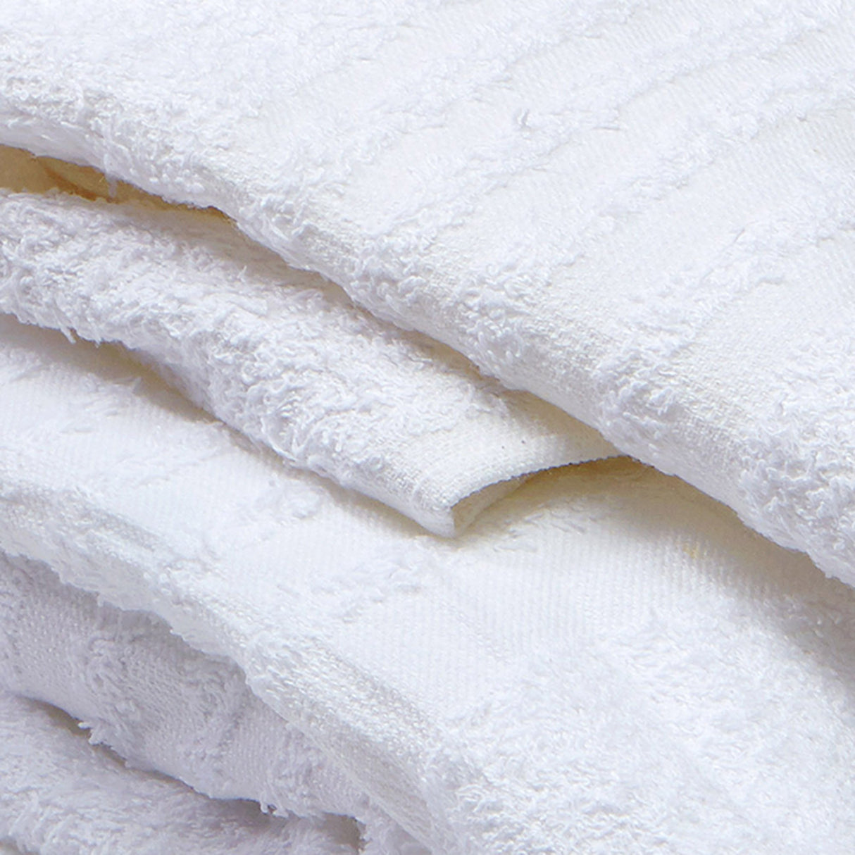 Washcloth Elegance Plus 12 X 12 Inch White Reusable - BeHope