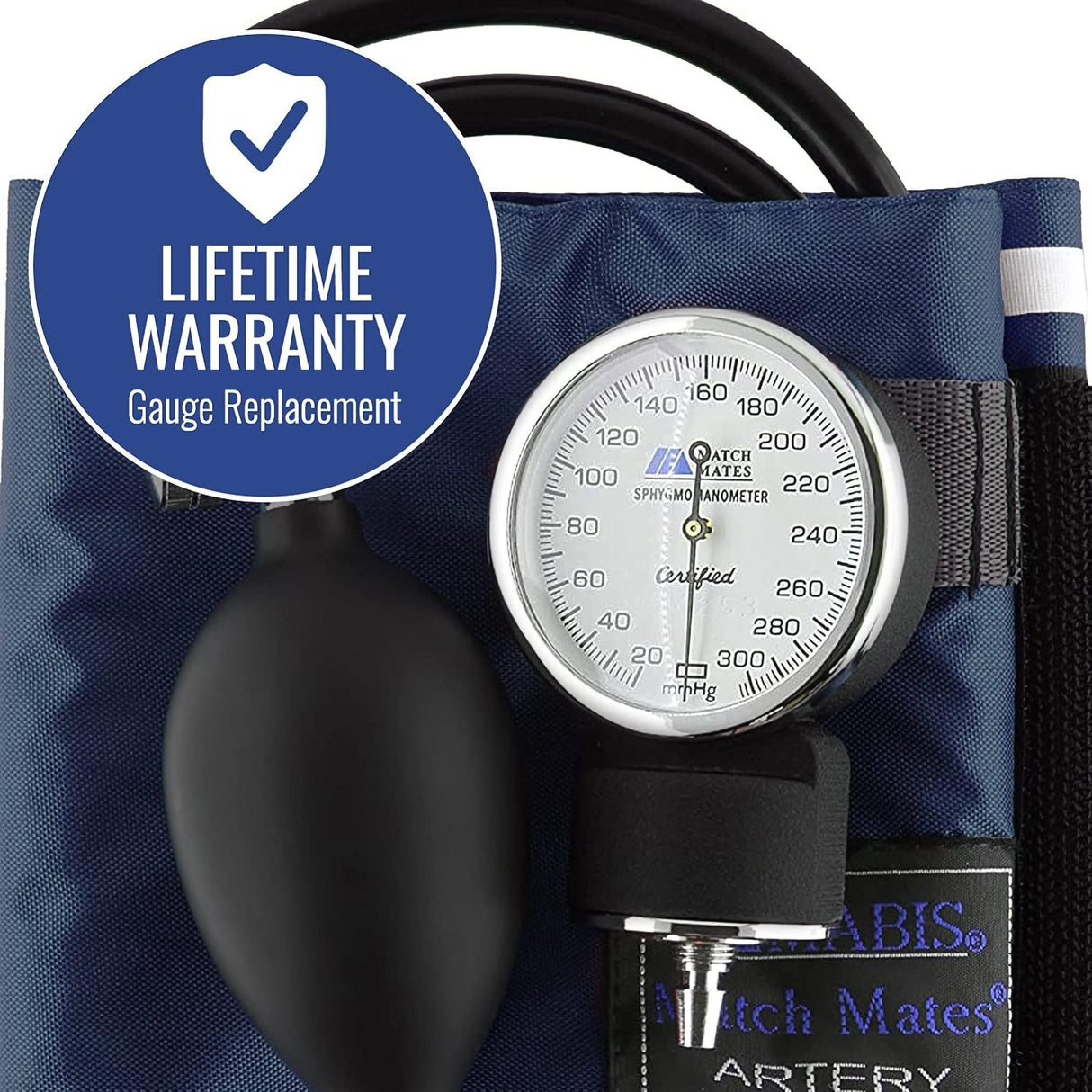Aneroid Sphygmomanometer with Cuff Mabis Nylon Cuff Palm Aneroid - BeHope