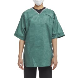 Patient Shirt X-large Forest Green Without Pockets - Behope
