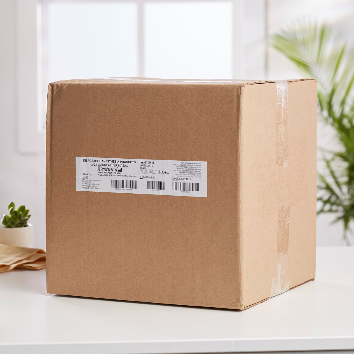 NonRebreather Oxygen Mask McKesson Elongated Style Pediatric Adjustable Head Strap - BeHope