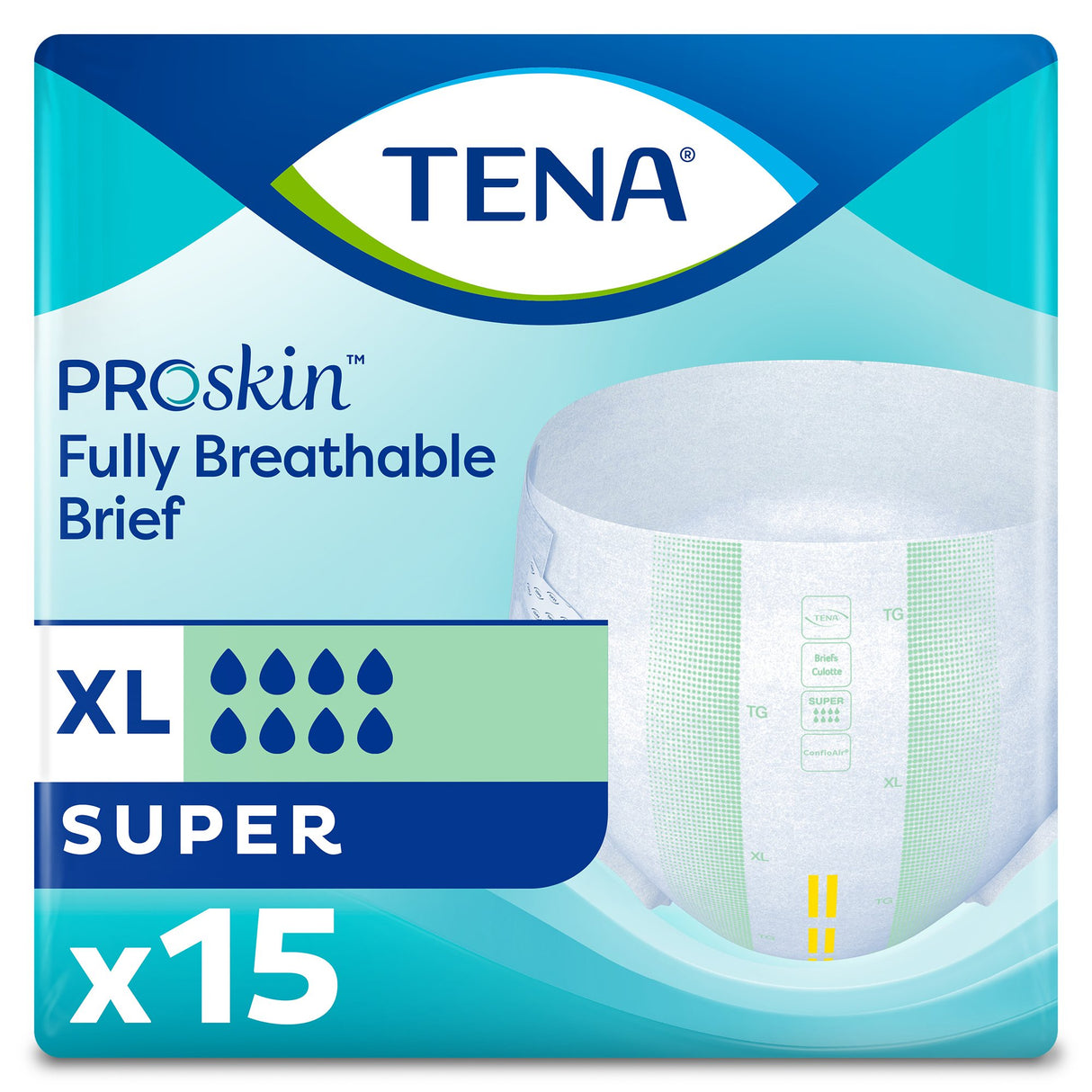 Unisex Adult Incontinence Brief TENA ProSkin™ Super X-Large Disposable Heavy Absorbency - BeHope