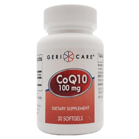 Vitamin Supplement Geri-Care® Coenzyme Q-10 100 mg Strength Softgel 30 per Bottle - BeHope