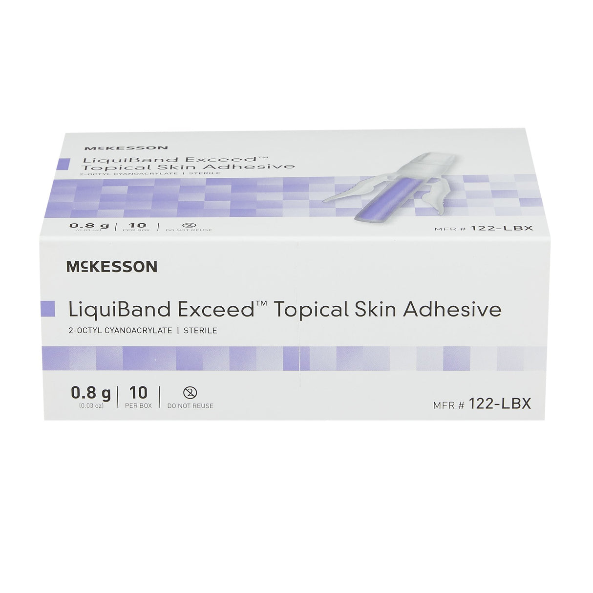 Skin Adhesive McKesson LiquiBand® Exceed™ 0.8 mL Liquid Precision and Dome Applicator Tip 2-Octyl Cyanoacrylate - BeHope
