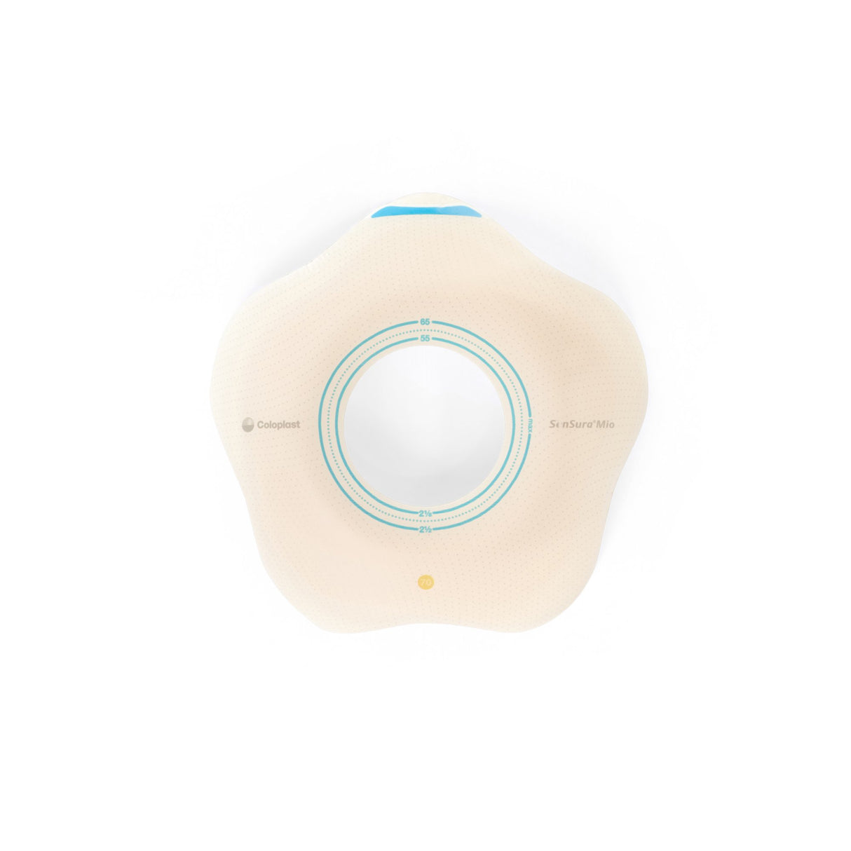 Ostomy Barrier SenSura® Mio Convex Flip Precut, Extended Wear Elastic Adhesive 70 mm Flange Yellow Code System 2 Inch Opening - BeHope