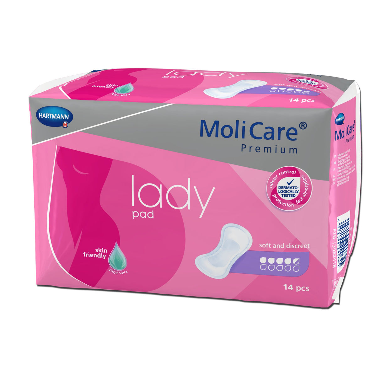 Bladder Control Pad MoliCare® Premium Lady Pads 6-1/2 X 16 Inch Moderate Absorbency Polymer Core One Size Fits Most - BeHope