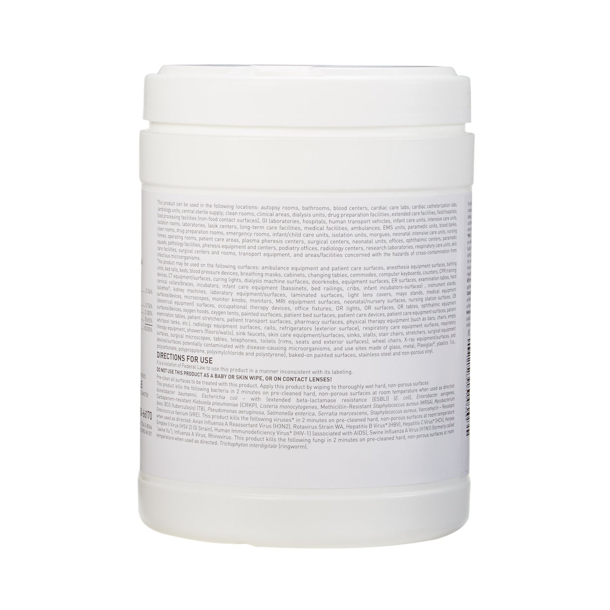 Mckesson Premoistened Surface Disinfectant Wipes Canister - BeHope