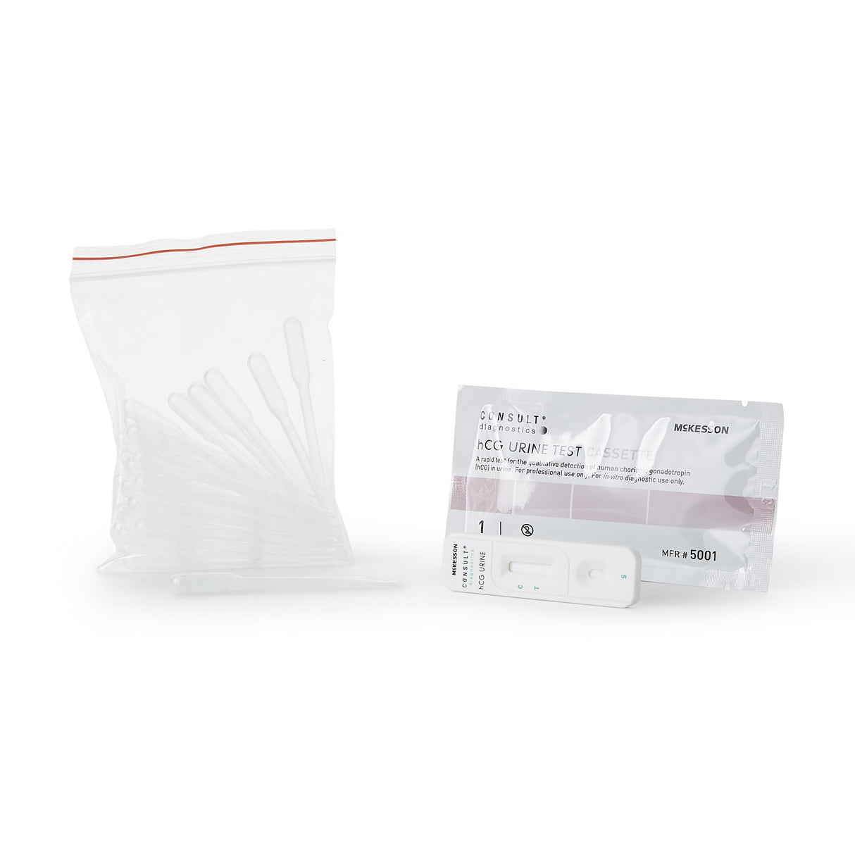Reproductive Health Test Kit McKesson Consult™ hCG Pregnancy Test 25 Tests CLIA Waived - BeHope