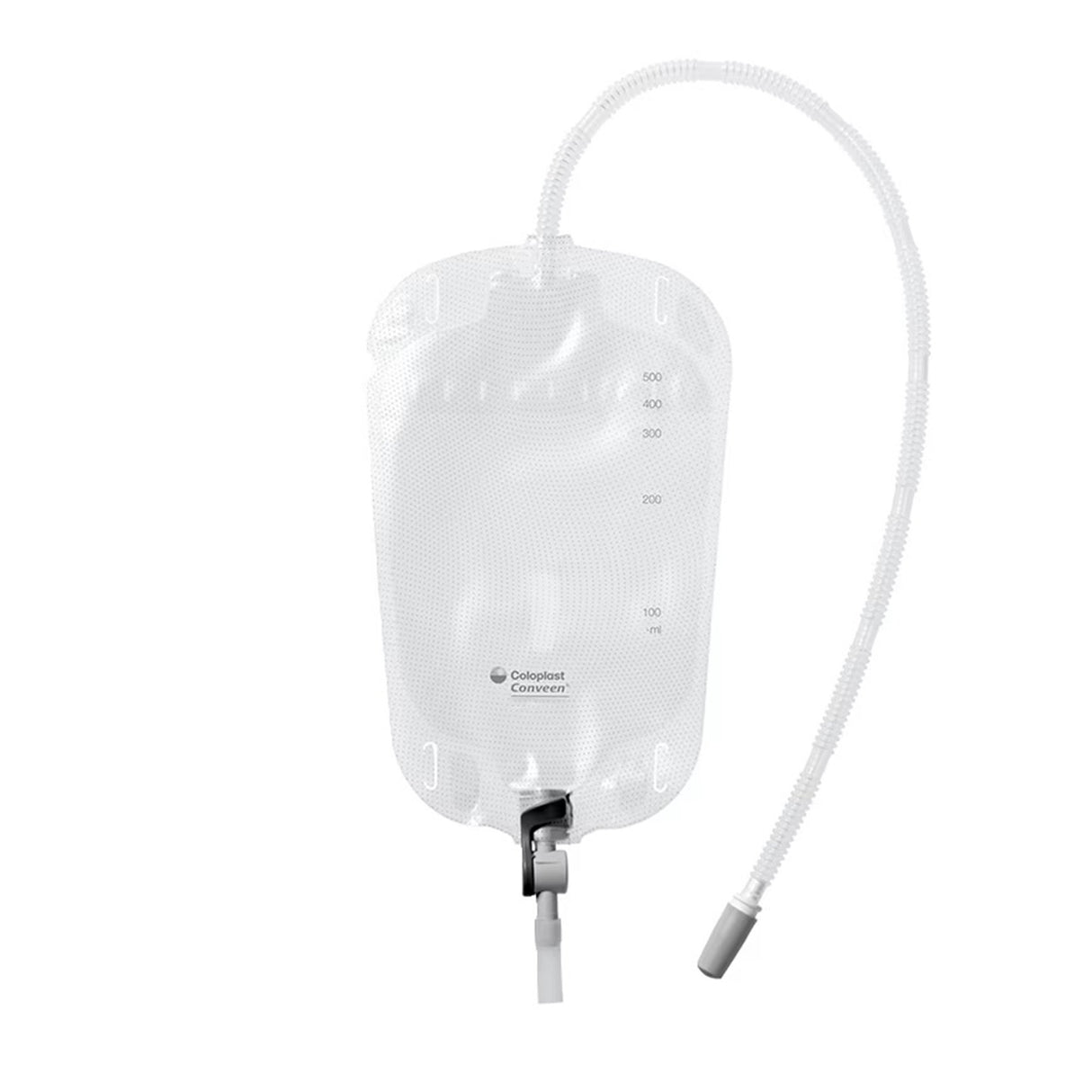 Urinary Leg Bag Conveen® Security+ Anti-Reflux Valve Sterile 1,000 mL Vinyl / Flocked - BeHope