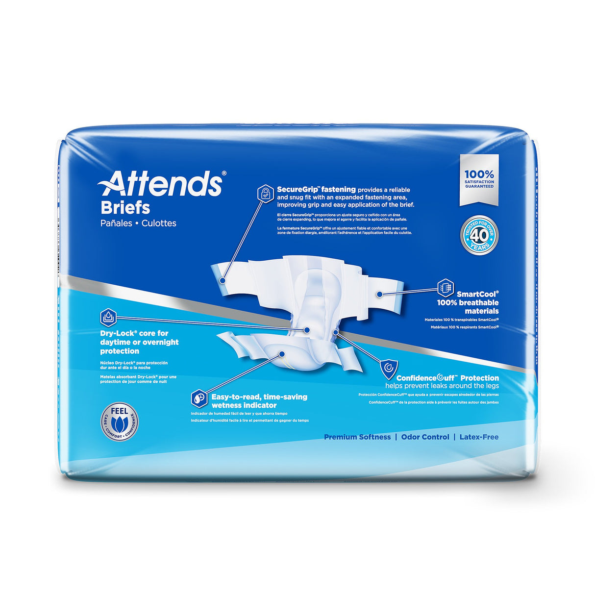Attends® Advanced Adult Unisex Briefs with Ultimate Protection - BeHope