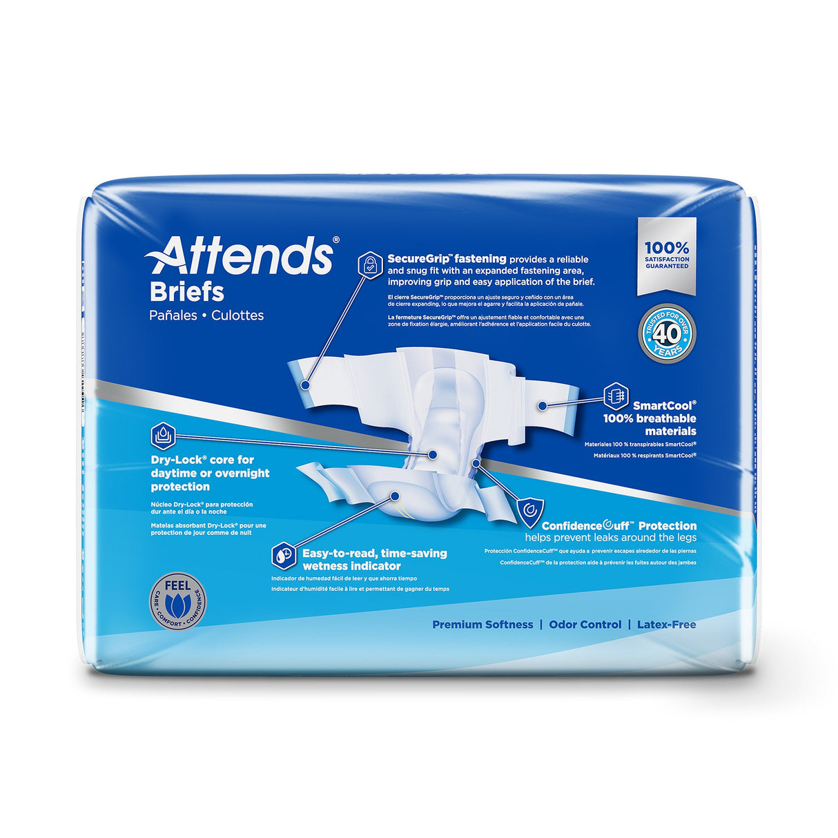 Attends® Advanced Adult Unisex Briefs with Ultimate Protection - BeHope