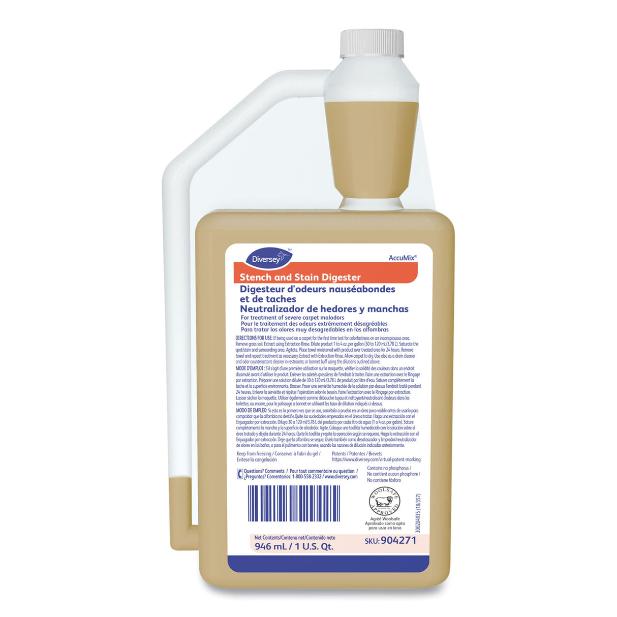 Carpet Stain Remover Diversey™ Liquid 32 oz. Bottle Floral Scent Manual Pour - BeHope
