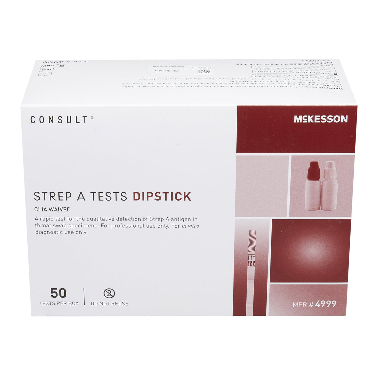Strep A Rapid Antigen Test Kit Mckesson Consult™ CLIA Waived - BeHope