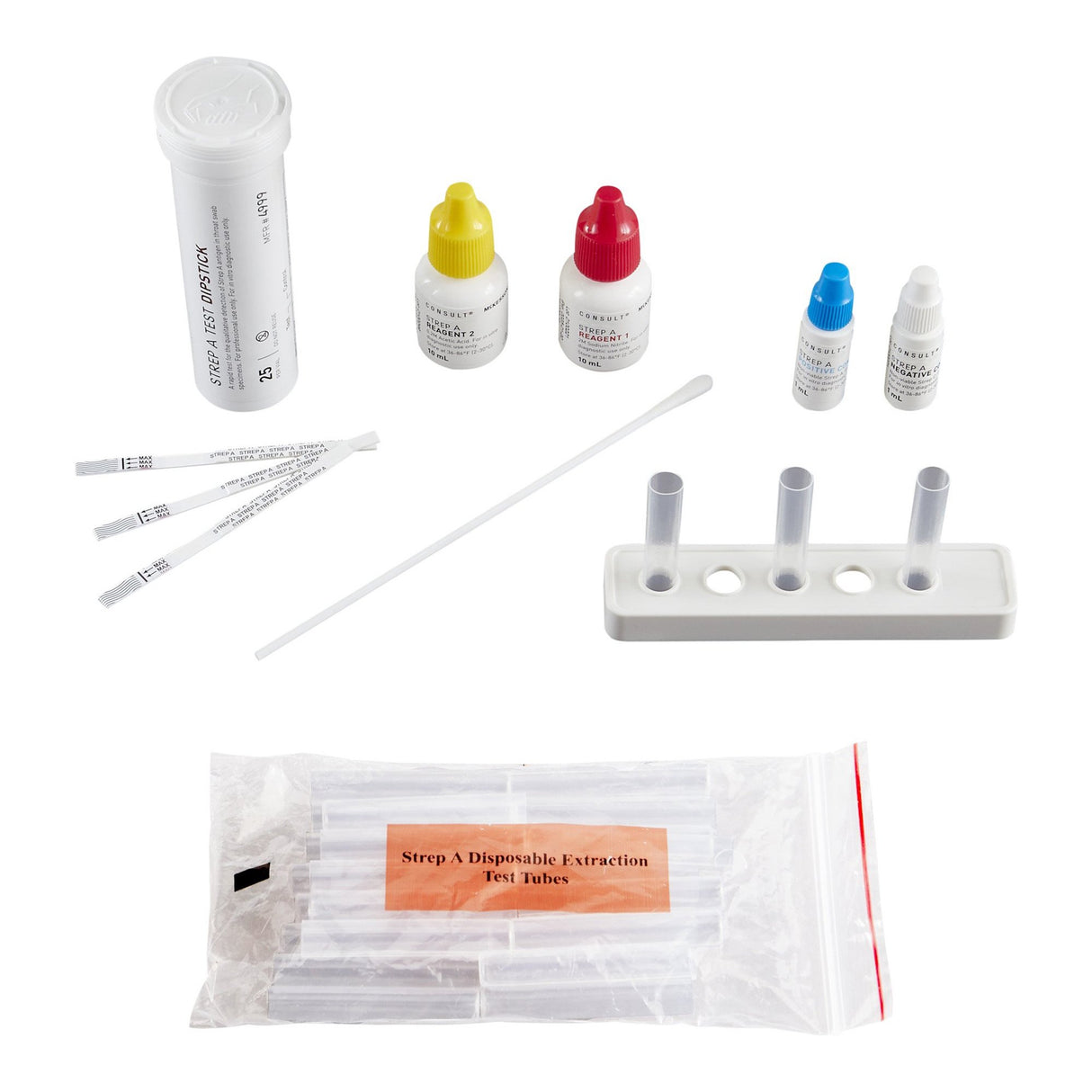 Strep A Rapid Antigen Test Kit Mckesson Consult™ CLIA Waived - BeHope