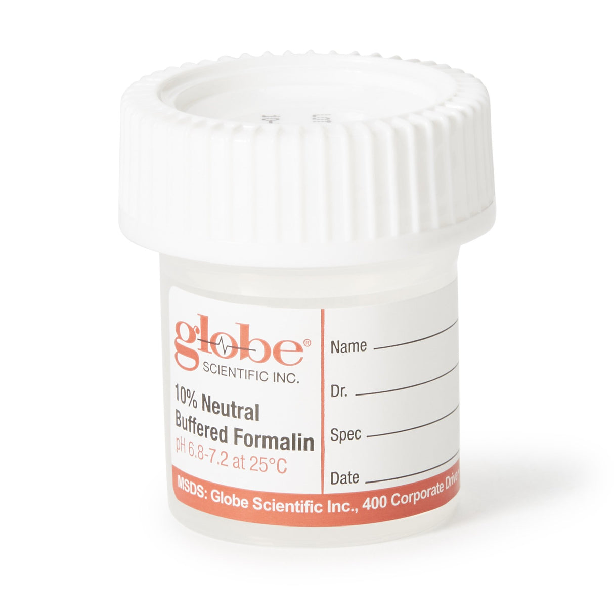 Prefilled Formalin Container Click-it™ Screw Cap Warning Label Nonsterile - BeHope