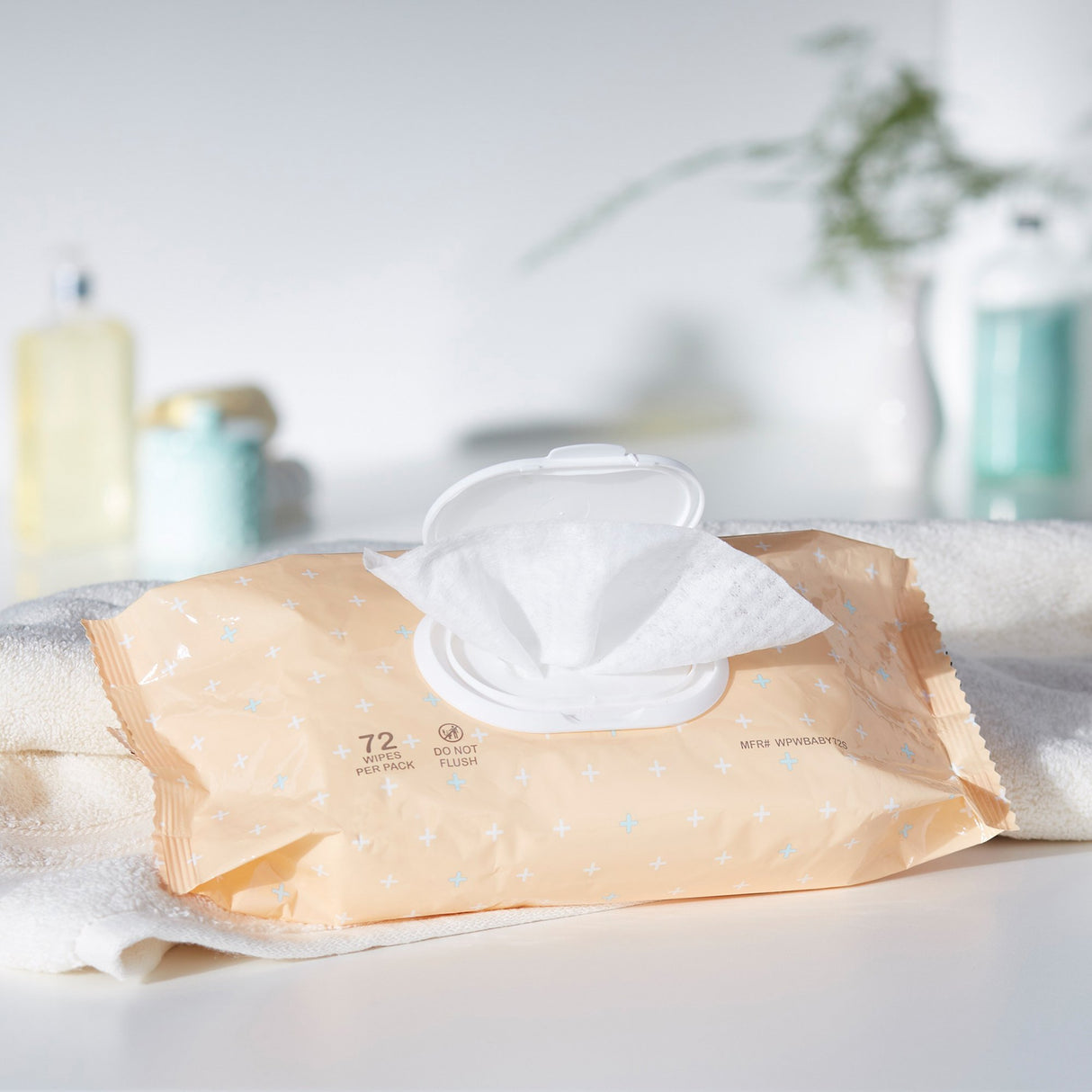 Baby Wipe McKesson Soft Pack Scented 72 Count - BeHope