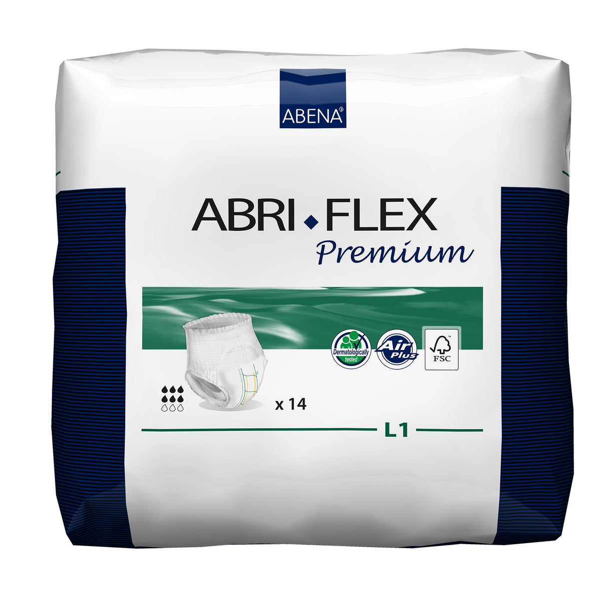 Absorbent Underwear Abri-Flex™ Premium L1 Pull On with Tear Away Seams Adult Large Unisex Disposable Moderate Absorbency - BeHope