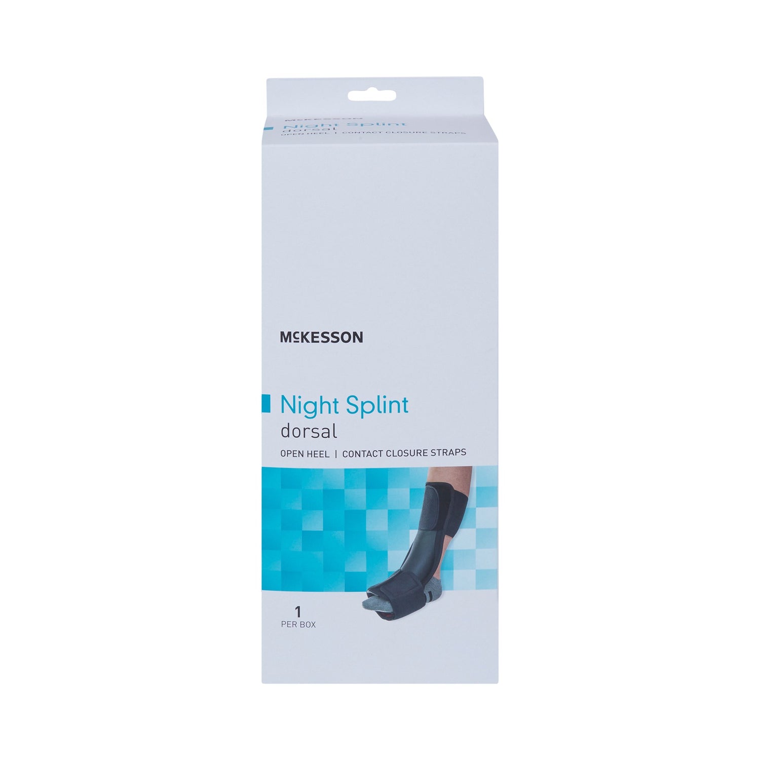 Dorsal Night Splint McKesson Large / X-Large Hook and Loop Closure Male 9 to 14 / Female 10 to 15 Foot - BeHope
