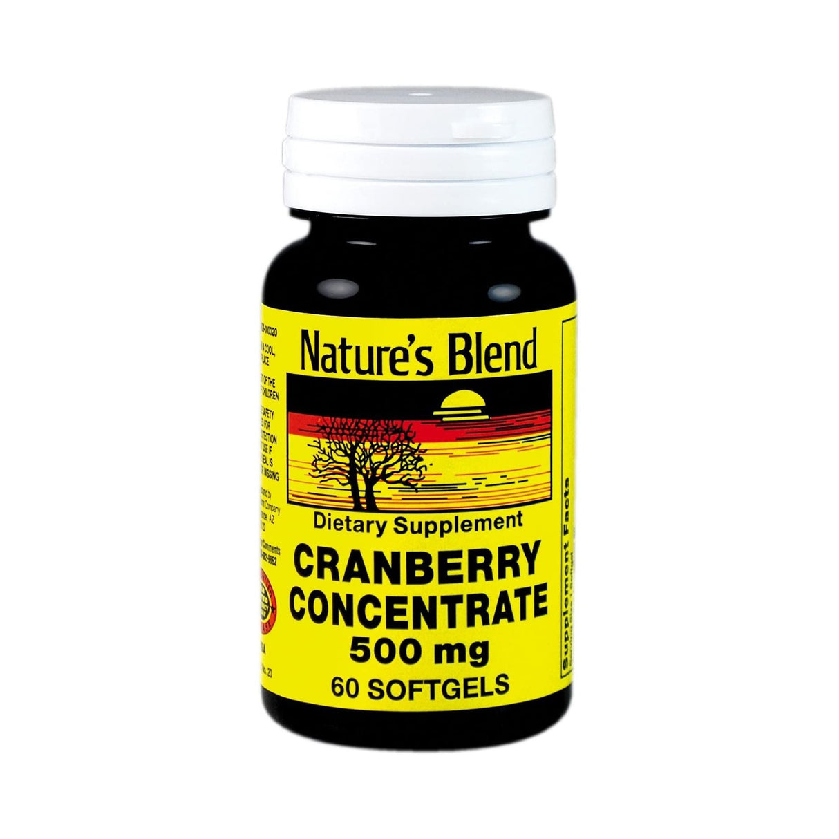 Herbal Supplement Nature's Blend Cranberry Concentrate 500 mg Strength Softgel 60 per Bottle Cranberry Flavor - BeHope