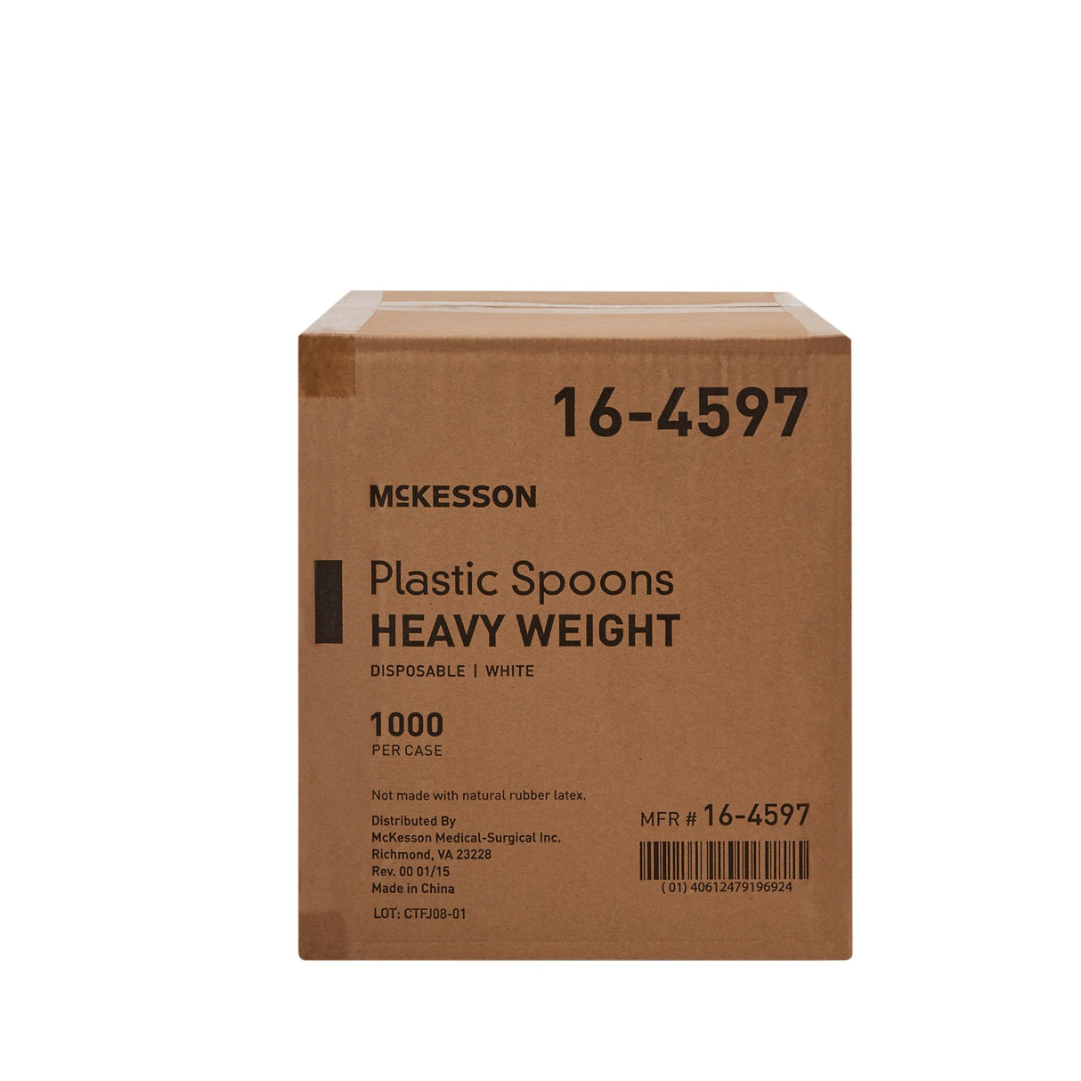 Spoon McKesson Heavy Weight White Polypropylene - BeHope