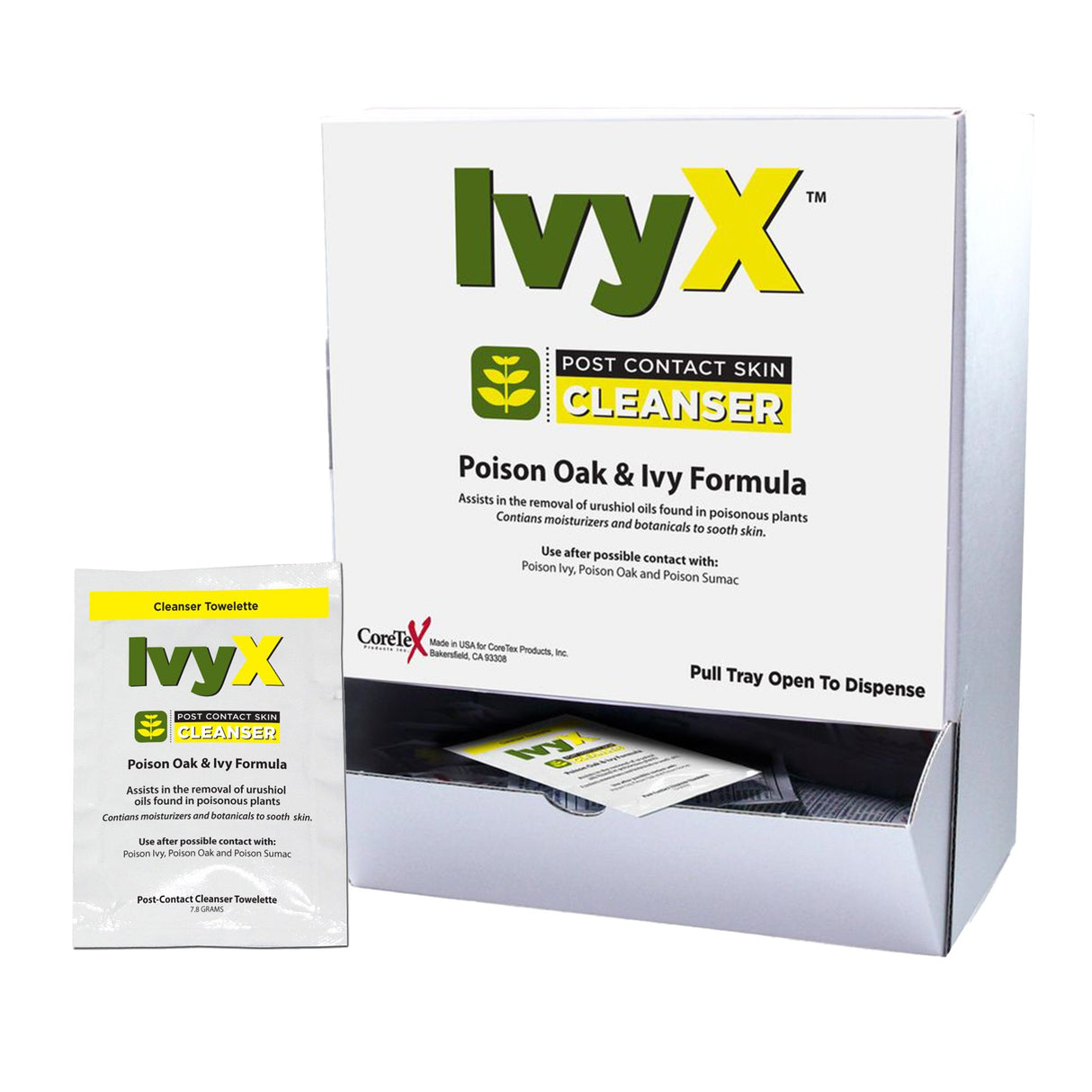 Itch Relief IvyX™ Post-Contact Towelette 25 per Box Individual Packet - BeHope