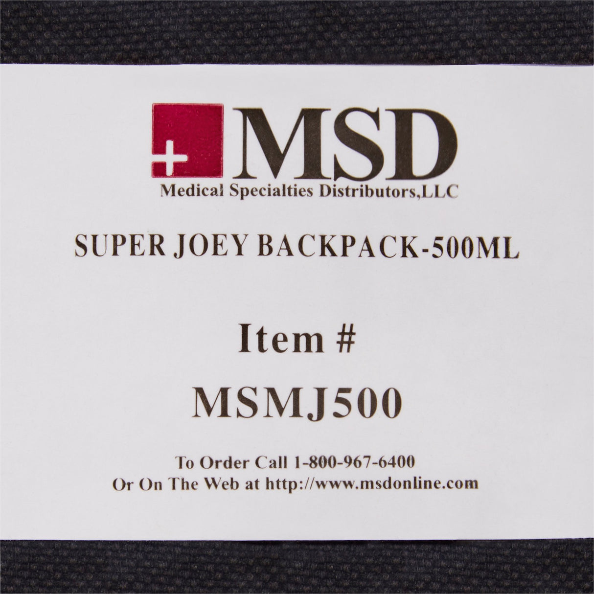 Feeding Pump Backpack McKesson Black, Pump Pocket, Outside View Window, Solution Wrap, Support Straps, 2 X 8 X 13 Inch - BeHope