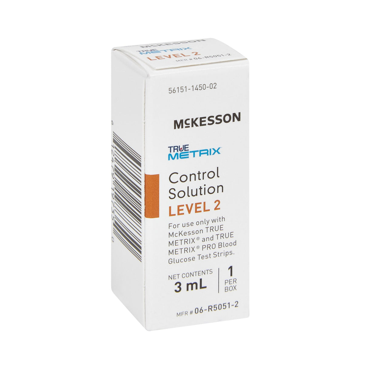 Blood Glucose Control Solution McKesson TRUE METRIX® 3 mL Level 2 - BeHope