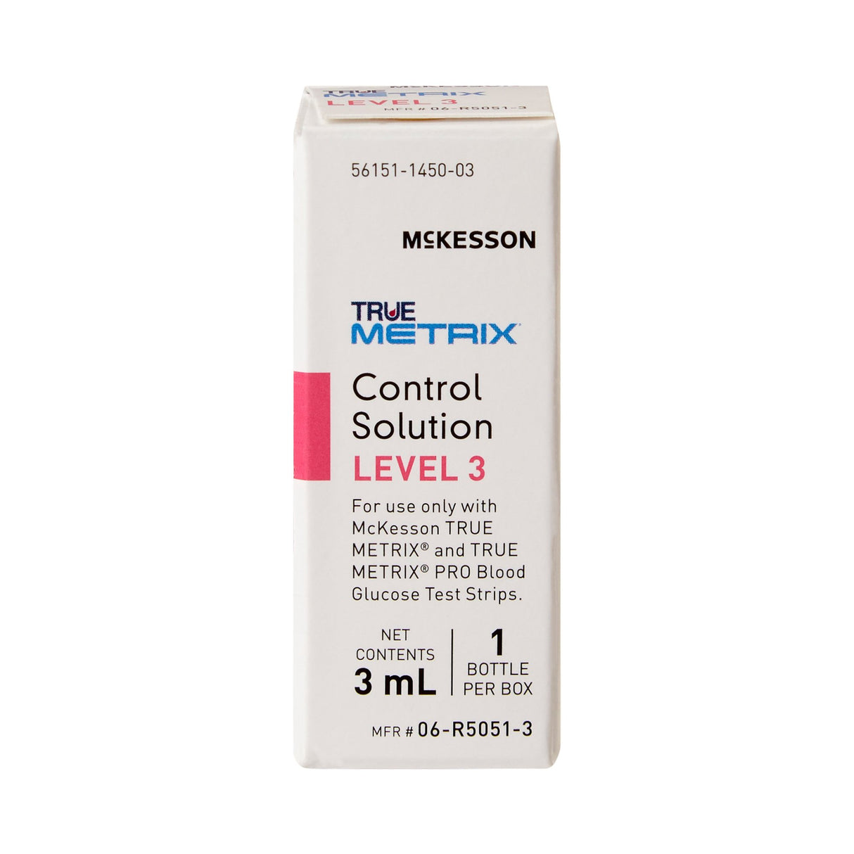 Blood Glucose Control Solution McKesson TRUE METRIX® 3 mL Level 3 - BeHope