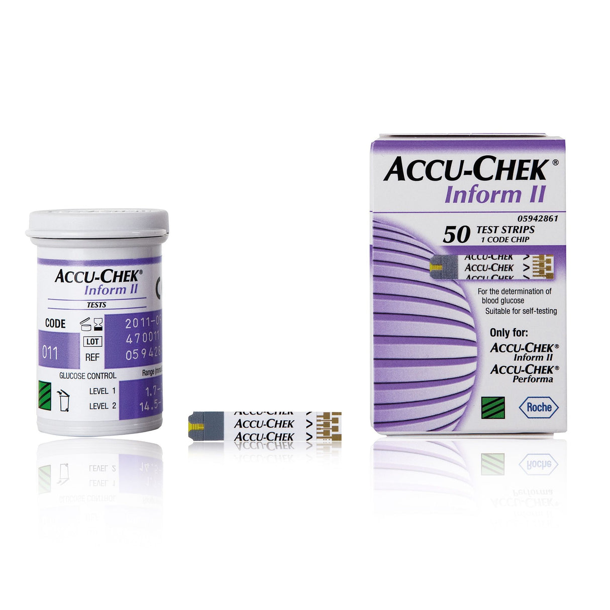 Blood Glucose Test Strips Accu-Chek® Inform II 50 Strips per Pack - BeHope