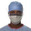 Surgical Mask with Eye Shield FluidShield Anti-fog Foam ASTM F2100-11 Level 2 Tie Closure One Size Fits Most - BeHope