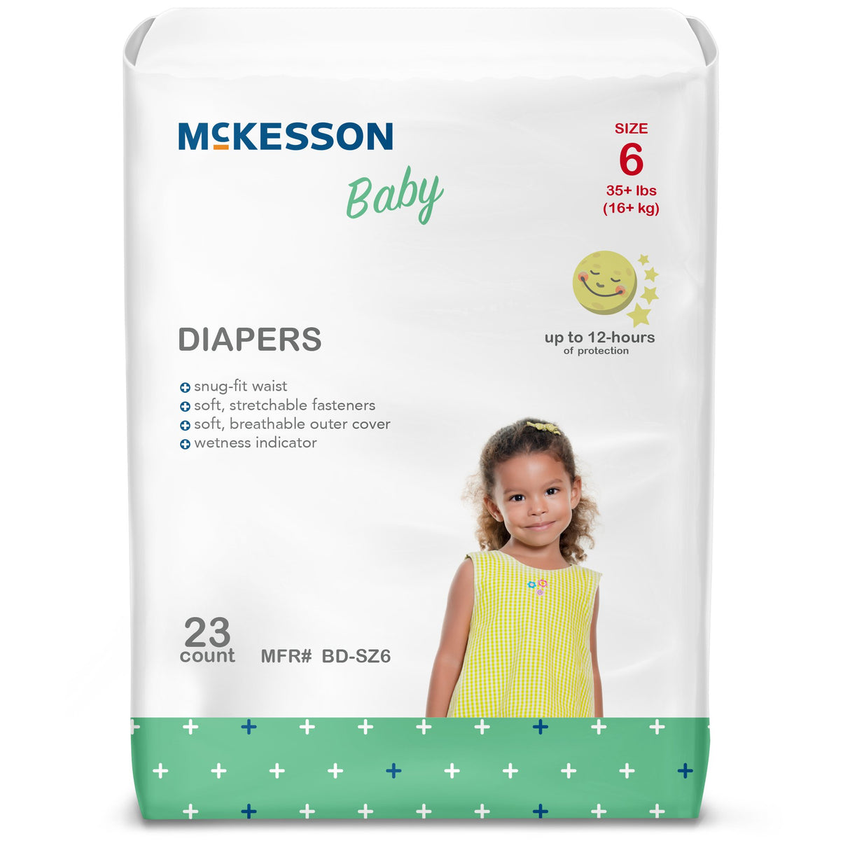 Unisex Baby Diaper McKesson Size 6 Disposable Heavy Absorbency - BeHope