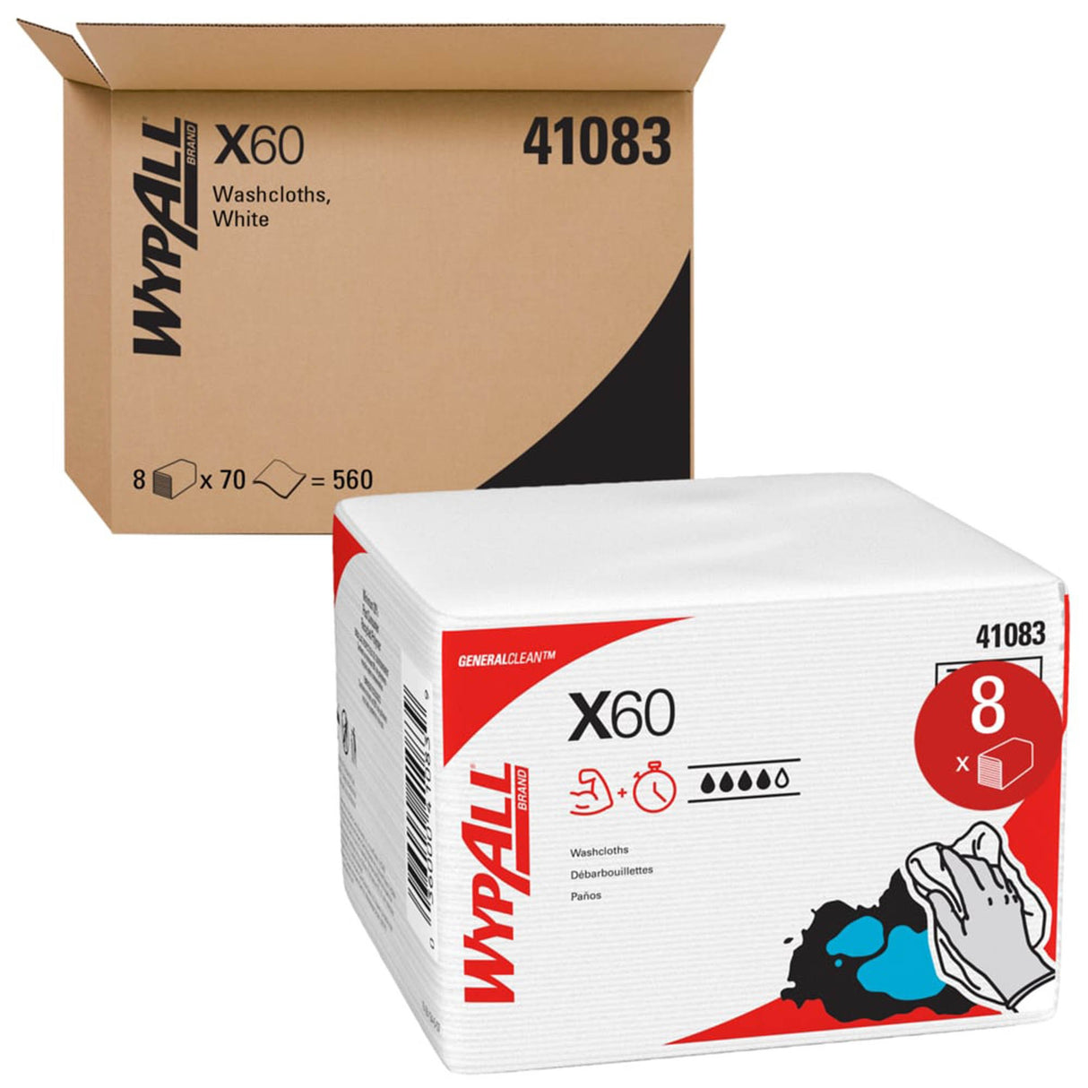 Multipurpose Cleaning Wipes Wypall® Generalclean™ X60 Absorbent Nonsterile Disposable - BeHope